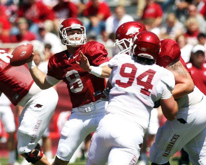 Tyler Wilson became the first Arkansas quarterback to earn firstteam All-SEC honors and could be a high draft pick next year in the NFL Draft. 