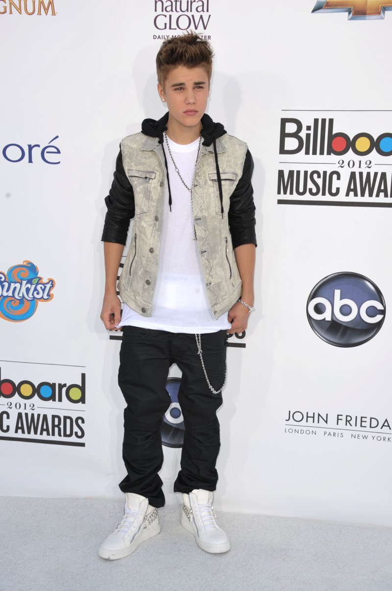 Justin Bieber arrives at the 2012 Billboard Awards at the MGM Grand on Sunday, May 20, 2012 in Las Vegas, NV.