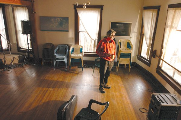 GoodFolk Productions, located in a 100-plus-year-old home on Block Avenue in Fayetteville, is the brainchild of Mike Shirkey. After more than 20 years of hosting concerts at the venue, Shirkey hopes to move into a new space soon. 