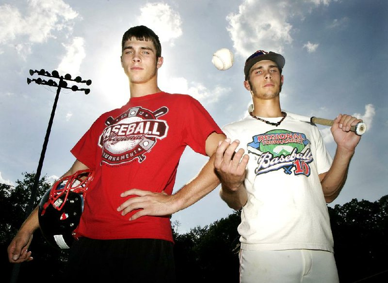 Magazine’s Cory and Ryan Chambers won’t be on the same teams in this week’s Arkansas High School Coaches Association All-Star games in Fayetteville. Cory will play wide receiver for the West in football, while Ryan will pitch and play first base. 