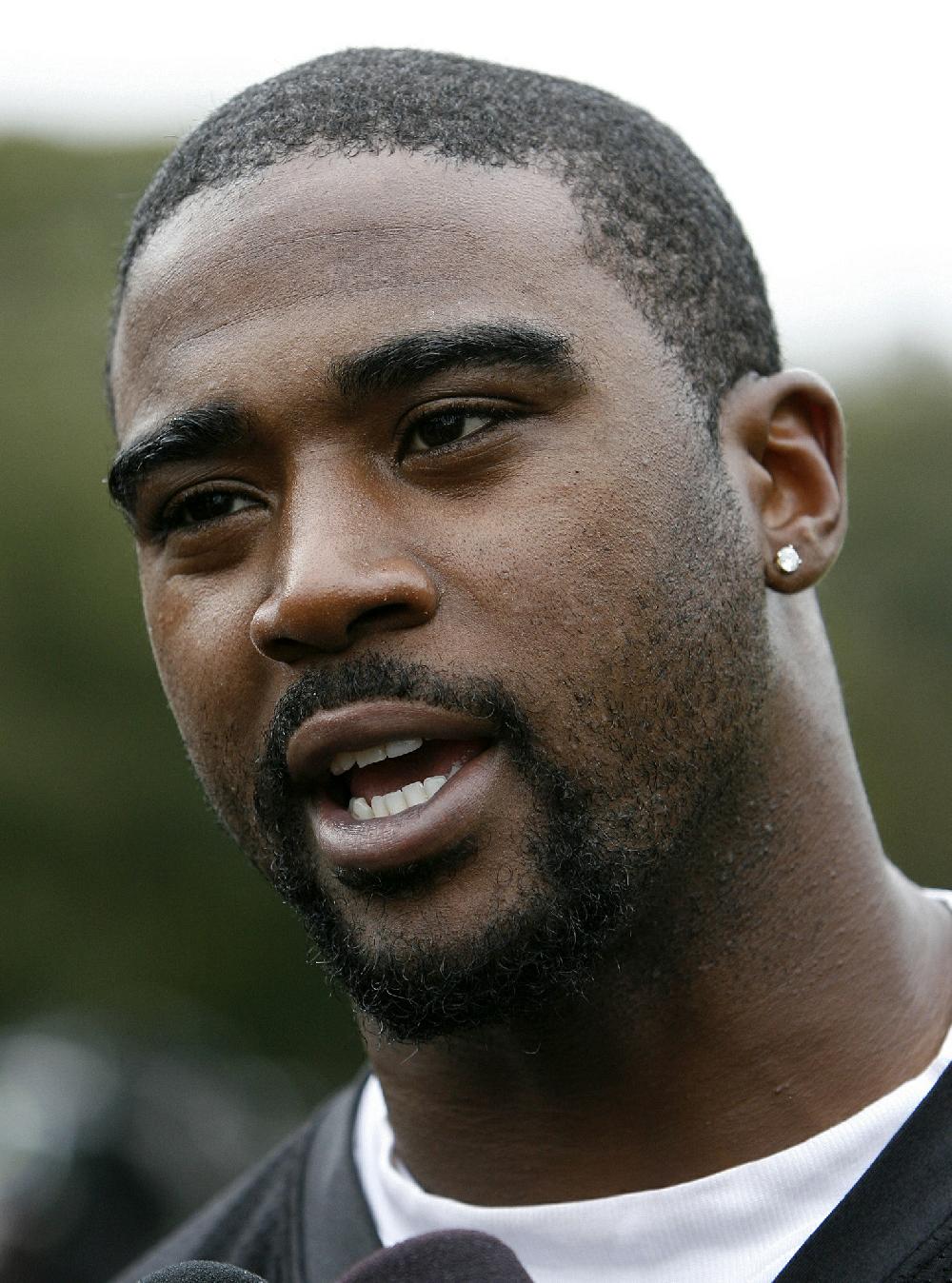 San Francisco 49ers quarterback Troy Smith speaks to the media at their base in Watford, England, Friday, Oct. 29, 2010. San Francisco 49ers will play against Denver Broncos in a NFL regular season football game at Wembley Stadium in London on Sunday, Oct. 31. (AP Photo/Akira Suemori)