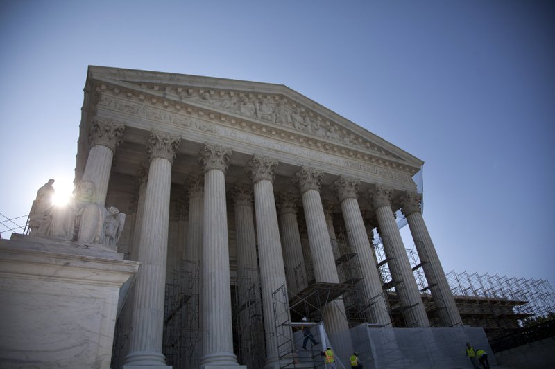 A view of the Supreme Court in Washington, Wednesday, June 27, 2012. 
