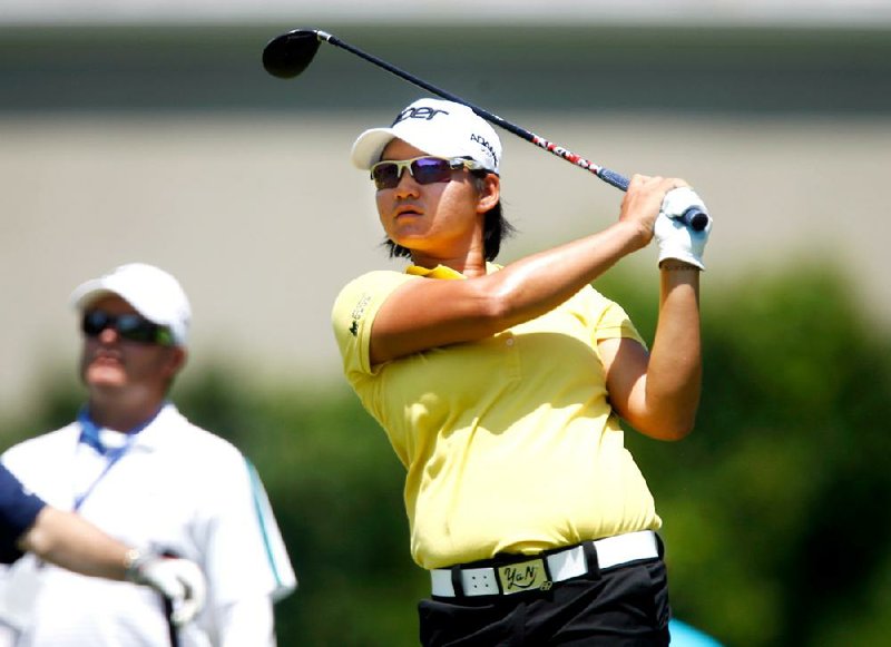 Yani Tseng, the two-time defending champion of the NW Arkansas Championship, is the leading money-winner on the LPGA Tour, followed by former Arkansas Razorback Stacy Lewis, but Tseng’s $1,005,527 in winnings would be good enough for only 55th on the PGA earnings list. 