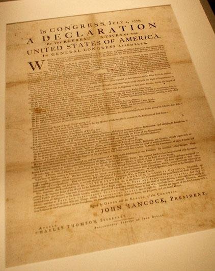 The temporary exhibit “Declaration: Birth of America” at Crystal Bridges Museum of American Art in Bentonville will display one of the known copies of the 200 broadside versions of the Declaration of Independence printed July 4, 1776. 