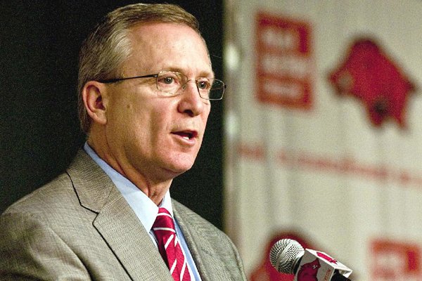 Arkansas Athletic Director Jeff Long said approval by the Board of Trustees for facilities bids hopefully is not too far away. 