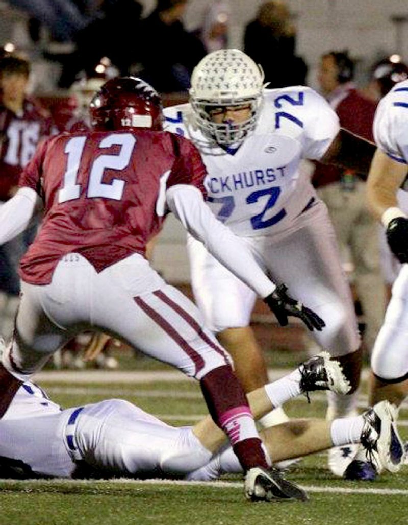 Offensive lineman Zach Hannon of Kansas City (Mo.) Rockhurst has visited the University of Arkansas twice and is leaning toward committing to the Razorbacks. Hannon has offers from Nebraska, Missouri and Kansas State. 