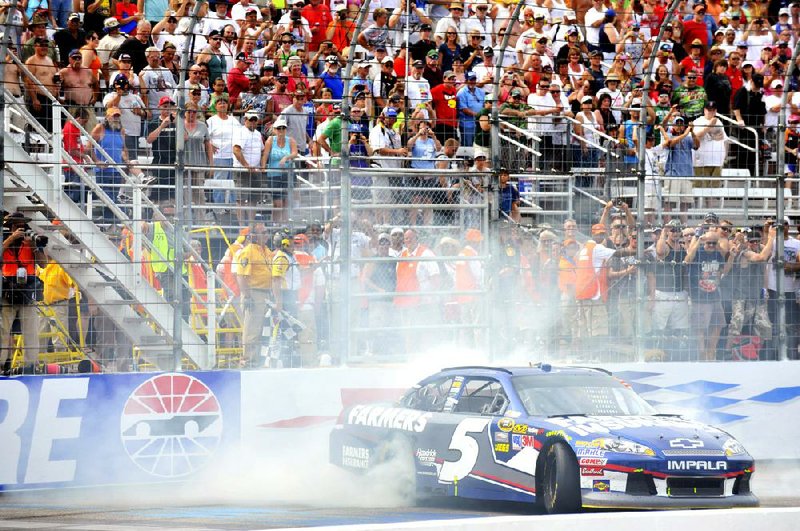 Kasey Kahne (above) won the Lenox Industrial Tools 301 on Sunday in Loudon, N.H. Denny Hamlin led 150 laps but miscommunication on a pit stop late in the race allowed Kahne to win his second Sprint Cup race this season. 