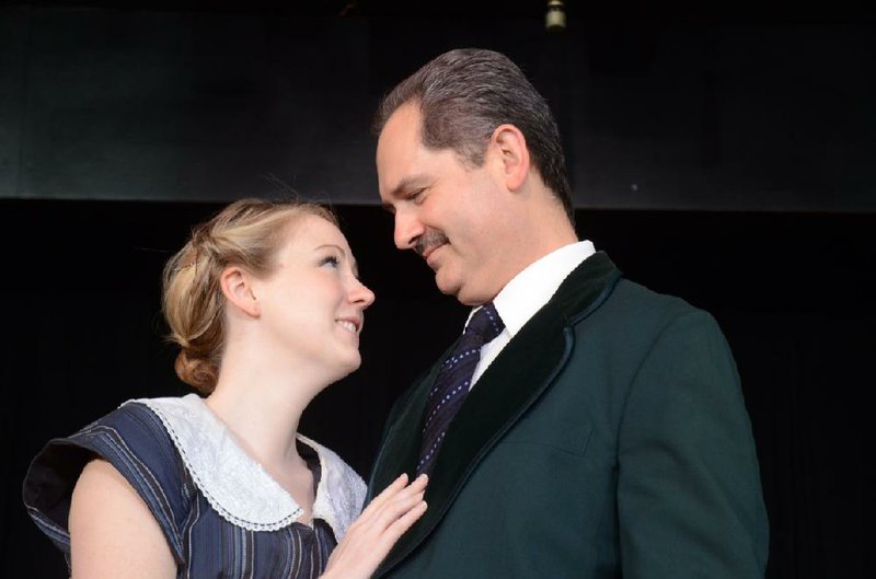 Lauren Cupples plays Maria Rainer opposite Don Bolinger as Capt. Georg von Trapp in The Sound of Music at Murry’s Dinner Playhouse. 