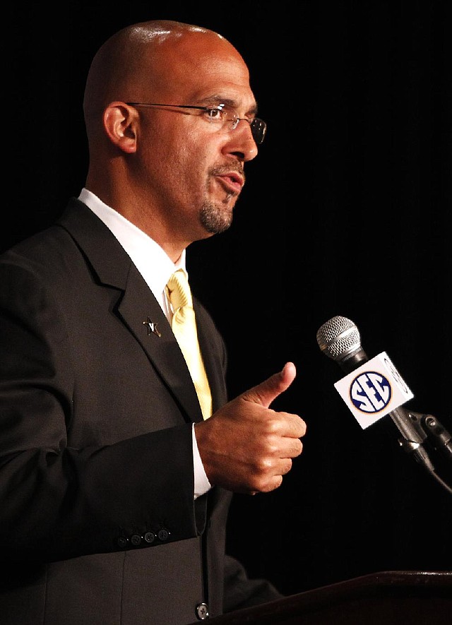 Vanderbilt Coach James Franklin and the Commodores have 16 starters returning from last year’s team that finished 6-7. 