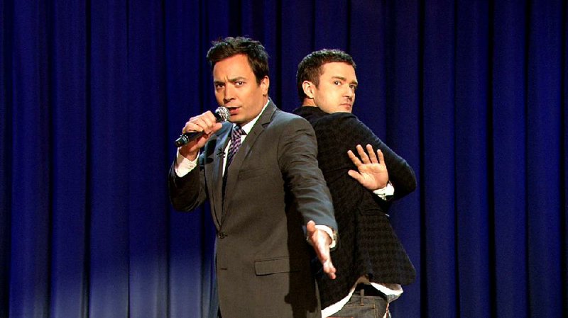 Justin Timberlake (right) will be featured with Jimmy Fallon on NBC’s Jimmy Fallon’s Primetime Music Special at 9 p.m. Wednesday. 