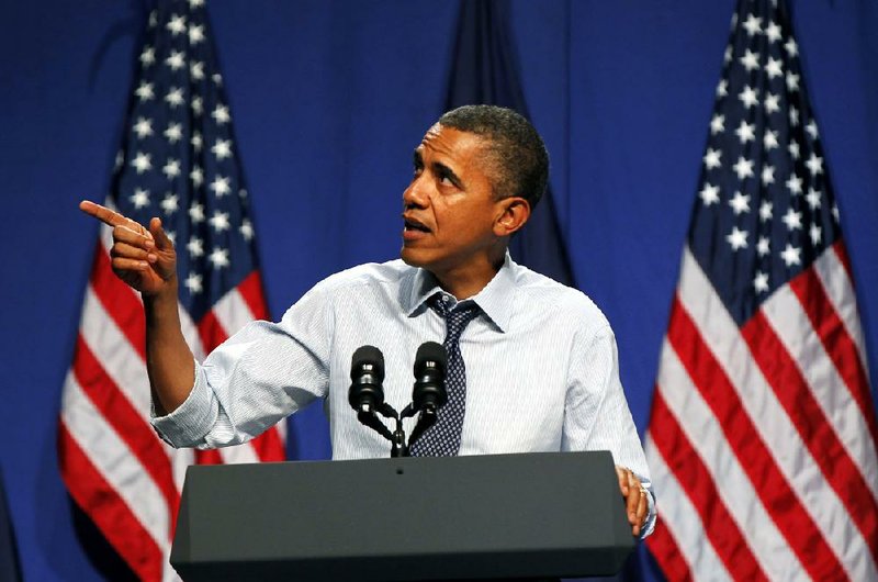 President Barack Obama speaks at a fundraiser Wednesday at New Orleans’ House of Blues. The White House announced a predicted a $1.2 trillion budget deficit for 2012.