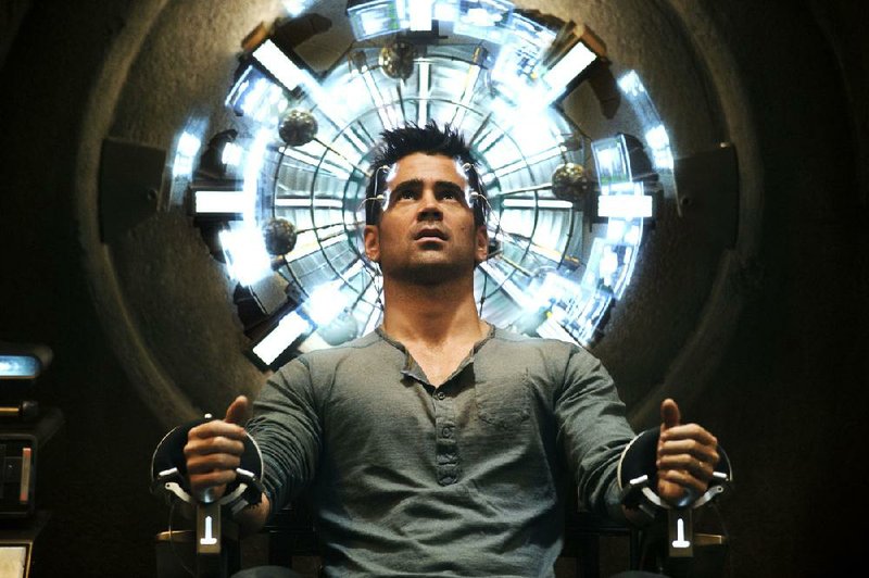 Doug Quaid (Colin Farrell) is an ordinary factory worker whose world is blown apart when he seeks to have some memories implanted in Len Wiseman’s Total Recall, a remake of the 1990 Arnold Schwarzenegger vehicle. 