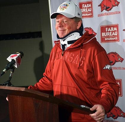 Former Arkansas Coach Bobby Petrino, who showed the effects of facial surgery and sported a neck brace during his last public appearance at a news conference April 3, appeared in a Thursday interview with ESPN’s Joe Schad to have recovered physically from the wreck. 