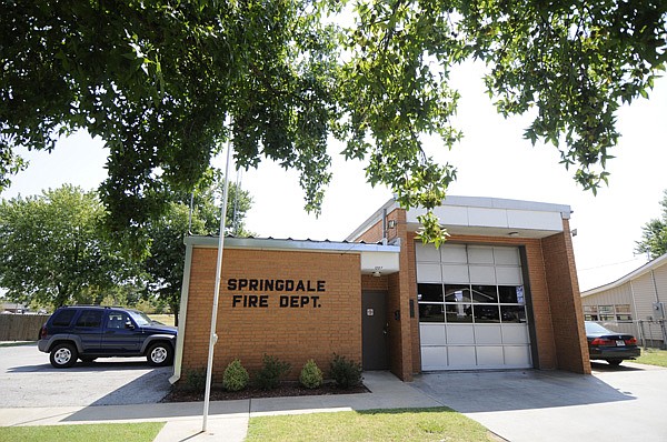 Springdale Fire Station No. 2 on Dyer Street will be moved to Don Tyson Parkway near Thompson Street if voters approve a $9 million bond issue during a special election Tuesday. 