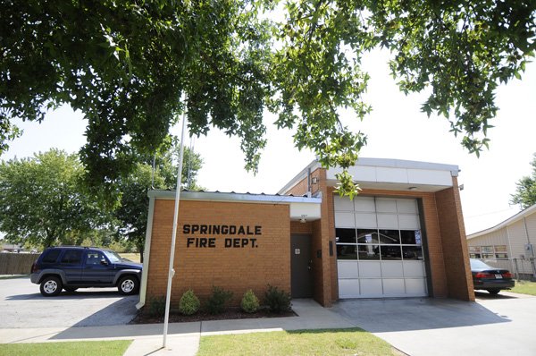 Springdale Fire Station No. 2 on Dyer Street will be moved to Don Tyson Parkway near Thompson Street if voters approve a $9 million bond issue during a special election Tuesday. 