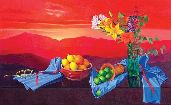 Denise Ryan’s still life paintings have been described as surreal and metaphysical. She’ll show her work Thursday at Art on the Creeks in Rogers. 