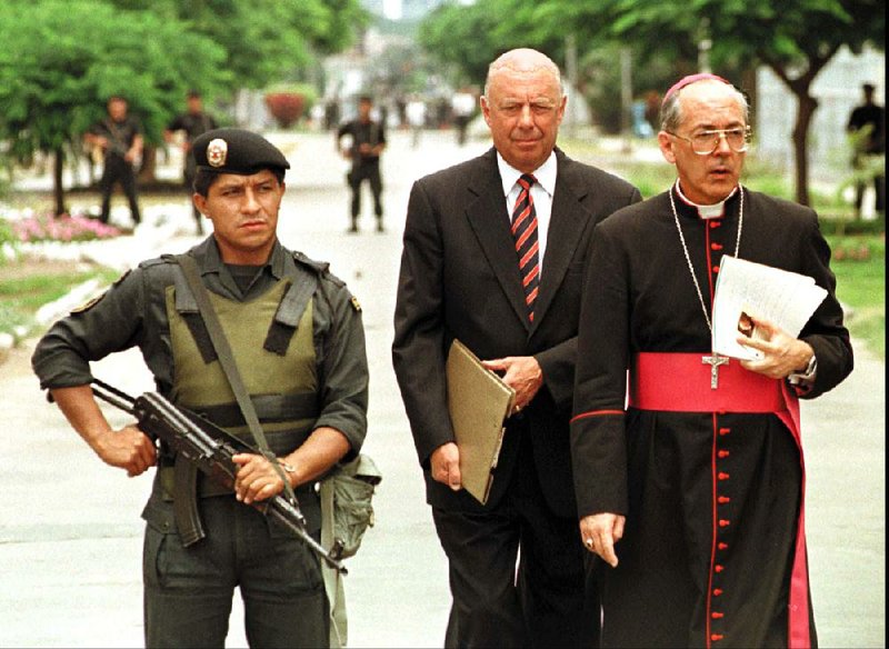 Cardinal Juan Luis Cipriani of Peru, shown in 1997, is a member of Opus Dei, an ultraconservative church order, who liberal Catholics at Pontifical Catholic University in Lima say wants to quash the school’s teachings. 