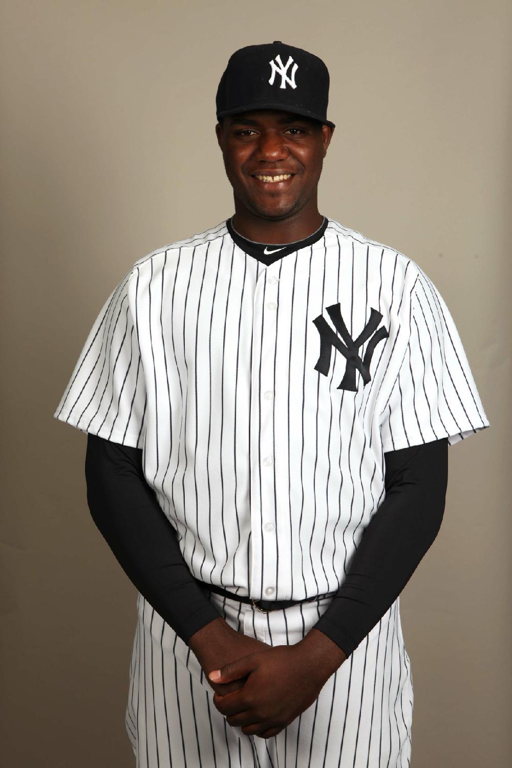 TAMPA, FL - FEBRUARY 27: Michael Pineda (35) of the New York Yankees poses during Photo Day on Monday, February 27, 2012 at George M. Steinbrenner Field in Tampa, Florida. (Photo by Robert Rogers/MLB Photos via Getty Images) *** Local Caption *** Michael Pineda