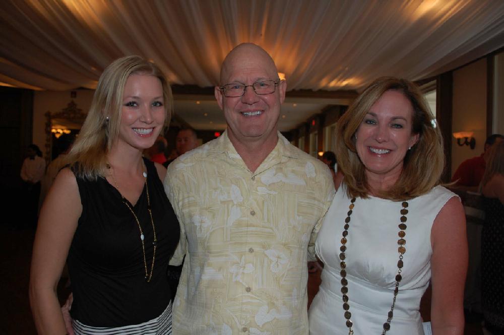 Laura Taylor with her father, Ken, and Nancy Griebel