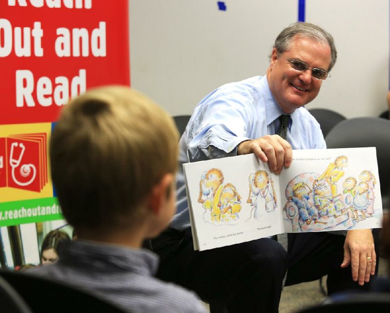 U.S. Sen. Mark Pryor, D-Ark., and U.S. Rep. Rick Crawford, R-Ark., who serves on the House Agriculture Committee, said the Food for Peace program is an essential tool of “soft diplomacy” that helps enhance the United States’ standing internationally. Pryor is shown reading to children in this file photo.