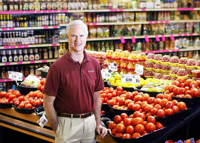 Arkansas Democrat-Gazette/WILLIAM MOORE
Roger Collins, Chairman and CEO of Harps, at the store on 412 in west Springdale.  For profiles, primary.