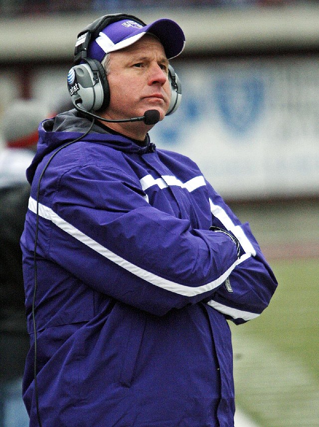 Central Arkansas Coach Clint Conque and the Bears are facing a schedule upgrade, starting with tonight’s opener against Ole Miss. 