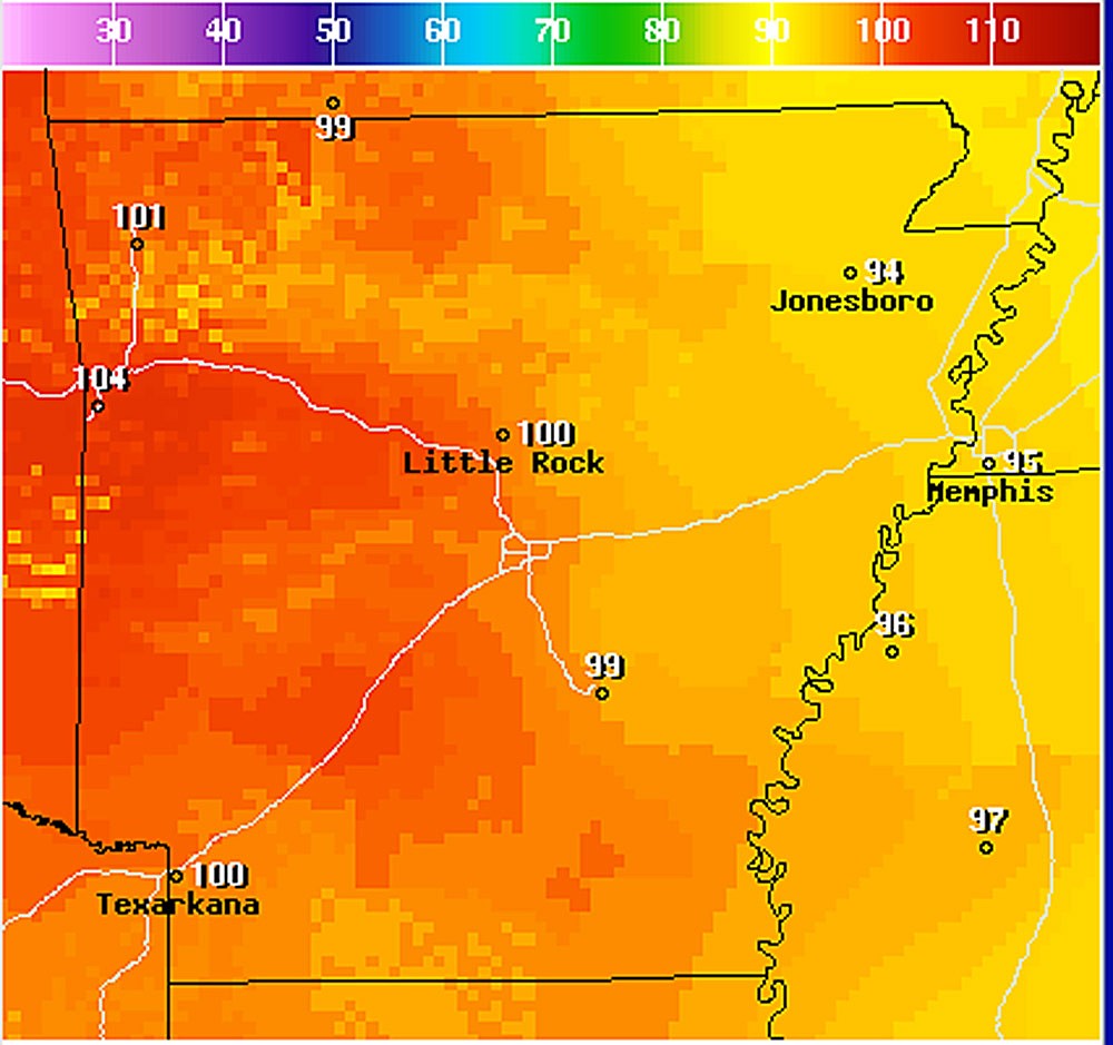 Heat advisory in effect for much of state | The Arkansas Democrat ...