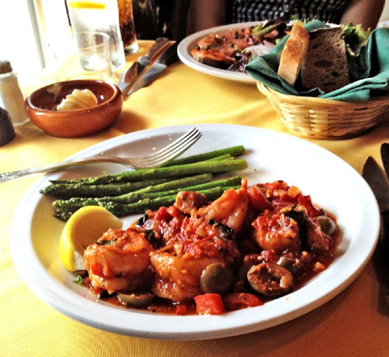 Arkansas Democrat-Gazette/ERIC HARRISON - Terry's Finer Restaurant
Shrimp Provenal at Terry's 
