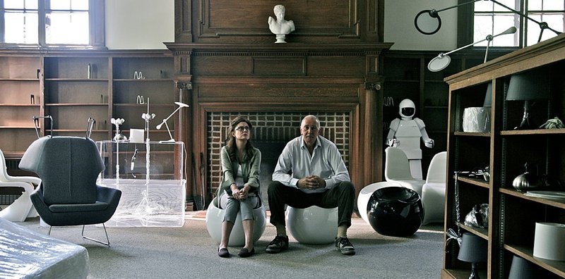 Jennifer (Susan Sarandon) and Frank (Frank Langella) contemplate the “near future” in Jake Schreier’s gentle sci-fi comedy Robot & Frank.