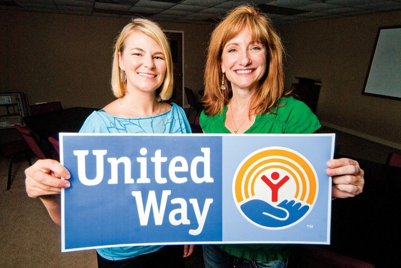 Kathy Hull, left, executive director of the United Way of Central Arkansas, and Maret Cahill, resource development director, both of whom are new to their positions, said they are excited about this year’s capital campaign, which will kick off Sept. 25. The United Way of Central Arkansas funds 18 agencies in Faulkner and Perry counties. The women said the money raised is devoted to programs in the two counties.