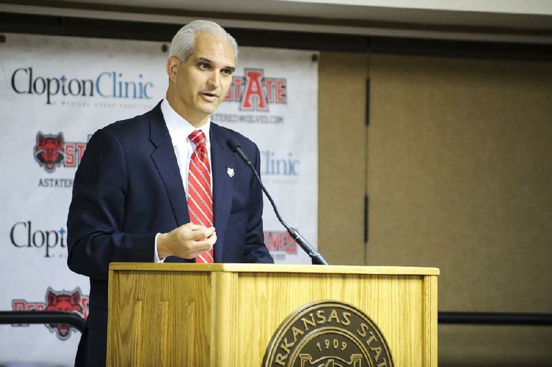 New Arkansas State Athletic Director Terry Mohajir understands how difficult it is to raise “money in this climate ... but it’s got to happen.” 