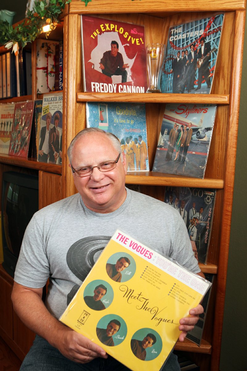 Mike Binko of Conway maintains a large collection of records from the 1950s through 1971. One of the many albums in his collection is The Vogues’ debut album, Meet the Vogues. His other treasures include LPs from Elvis, The Beatles, Charlie Rich, Sam Cooke and more.