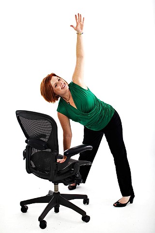 Chair yoga gets sedentary workers to move it | Northwest Arkansas ...
