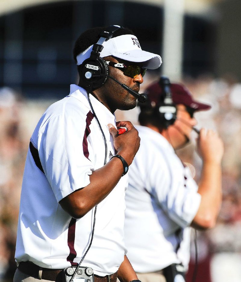Arkansas Coach John L. Smith and Texas A&M Coach Kevin Sumlin first met when Smith visited Sumlin’s Houston staff to study kicking game material. 