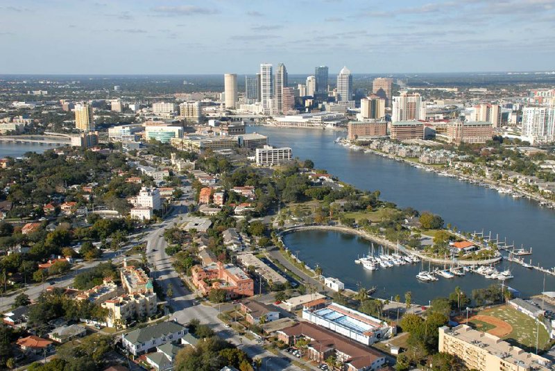 The thriving port and business center are part of the big Tampa Bay area. 