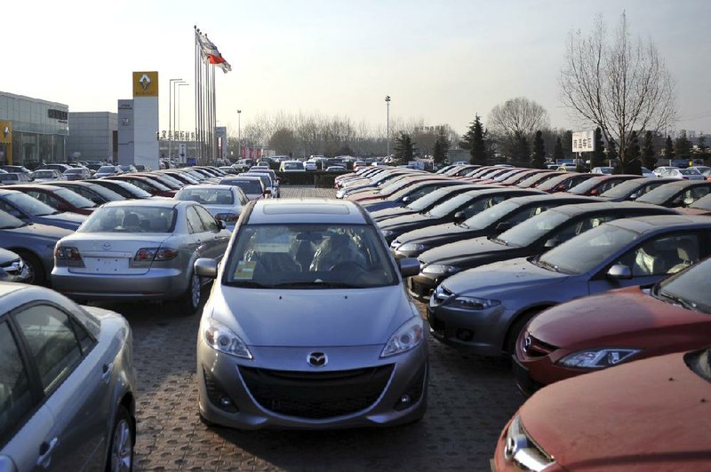 Mazda vehicles have been stuck in park on Chinese sales lots as a diplomatic dispute between Japan and China heats up. 