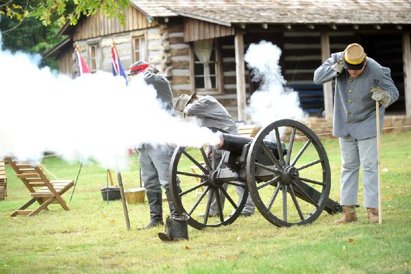 Cannon's boom fills air as 1862 battle replays | The Arkansas
