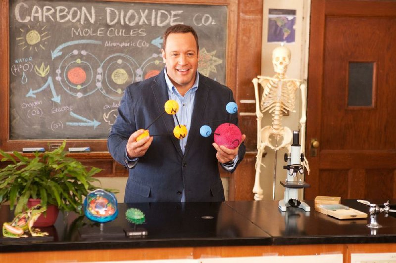 Comedian Kevin James plays biology teacher Scott Voss in Columbia Pictures’ Here Comes the Boom. The movie came in fifth in last weekend’s box-office race and made about $12 million. 