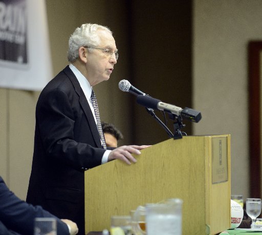 SEC commissioner Mike Slive was the guest speaker at the Little Rock Touchdown Club on Monday. 