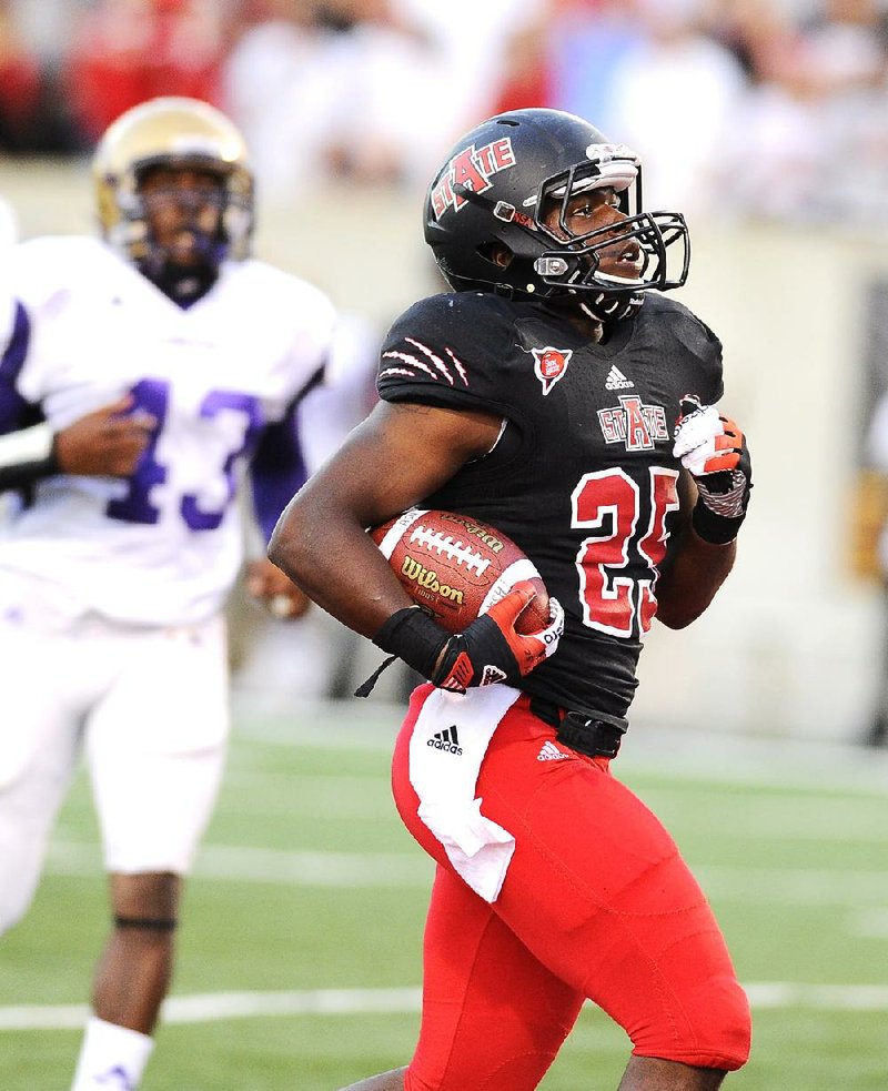 Arkansas State running back David Oku had 84 yards and 1 touchdown against South Alabama on Oct. 13. 