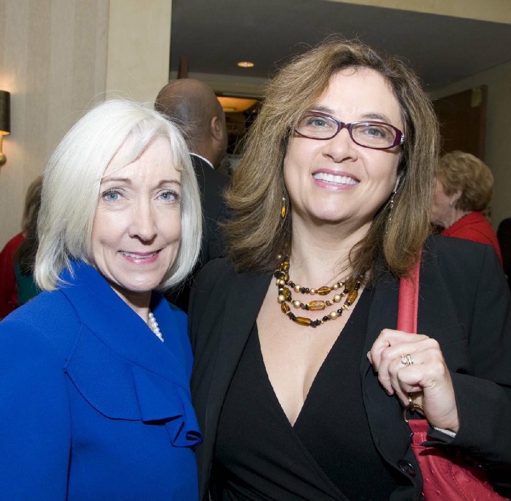 ARKANSAS DEMOCRAT-GAZETTE/Cary Jenkins
First lady Ginger Beebe and Marla Johnson Norrison