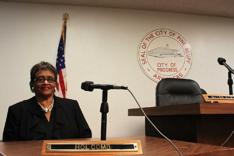 Irene Holcomb is retiring from the Pine Bluff City Council after more than two decades of service. 