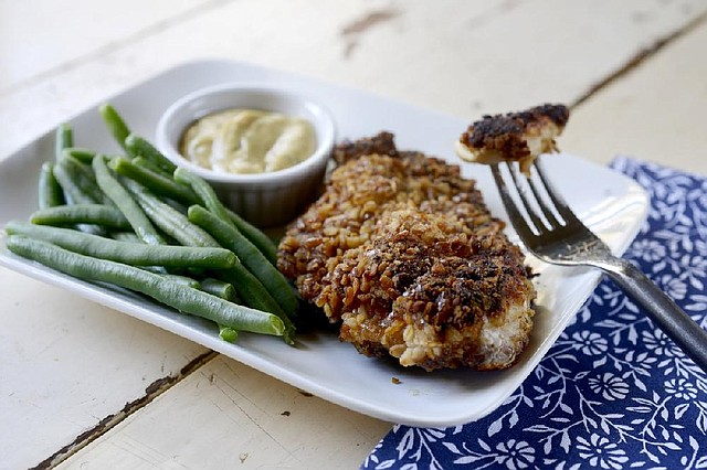 Pretzel crusted chicken. 