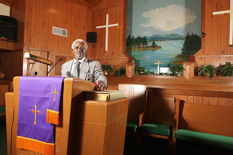 The Rev. Nathaniel McCollum has been the pastor at First Missionary Baptist Church Rockport for 40 years. 