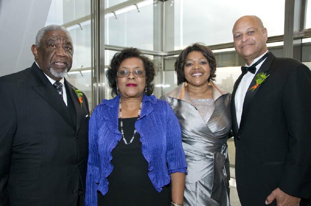 Arkansas Democrat Gazette/CARY JENKINS
The Rev. Al Romes with his wife Beverly and parents of the bride Willia and William Bogard of Jacksonville