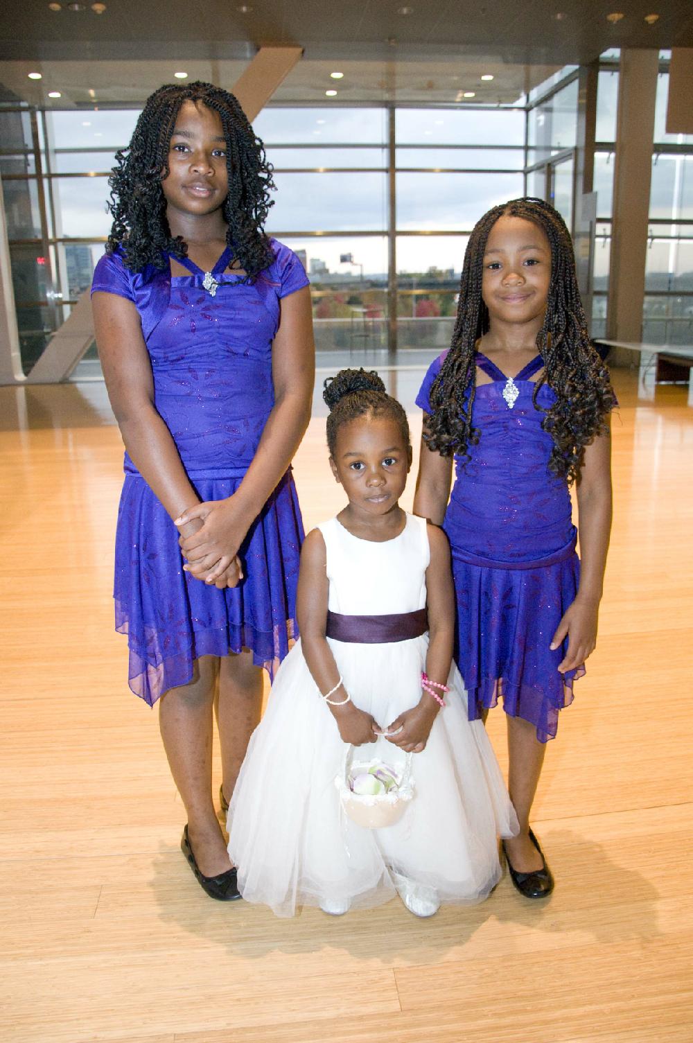 Arkansas Democrat Gazette/CARY JENKINS
Naya, Mia and Amaya Robinson, all of St. Paul, MInn.