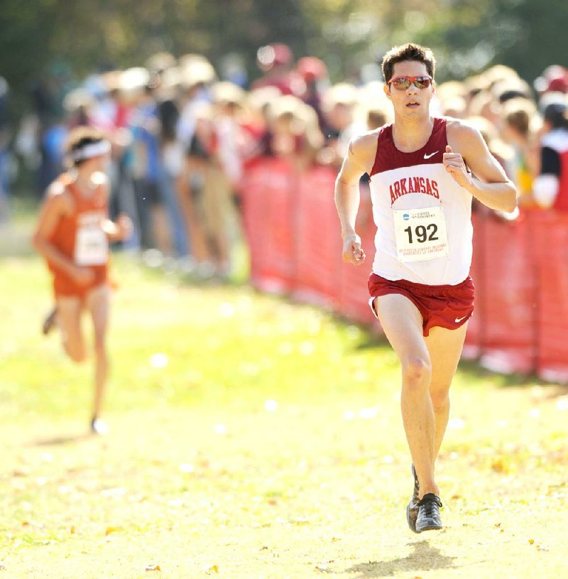 Arkansas senior Eric Fernandez finished eighth in the NCAA South Central Regional on Friday in 30 minutes, 19.8 seconds to help the Razorbacks advance to the NCAA Championships. 
