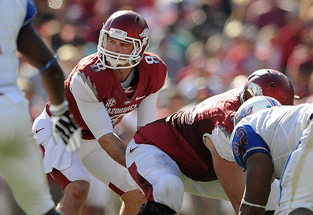 Tyler Wilson was one of six Arkansas players invited to the 2013 NFL combine. 