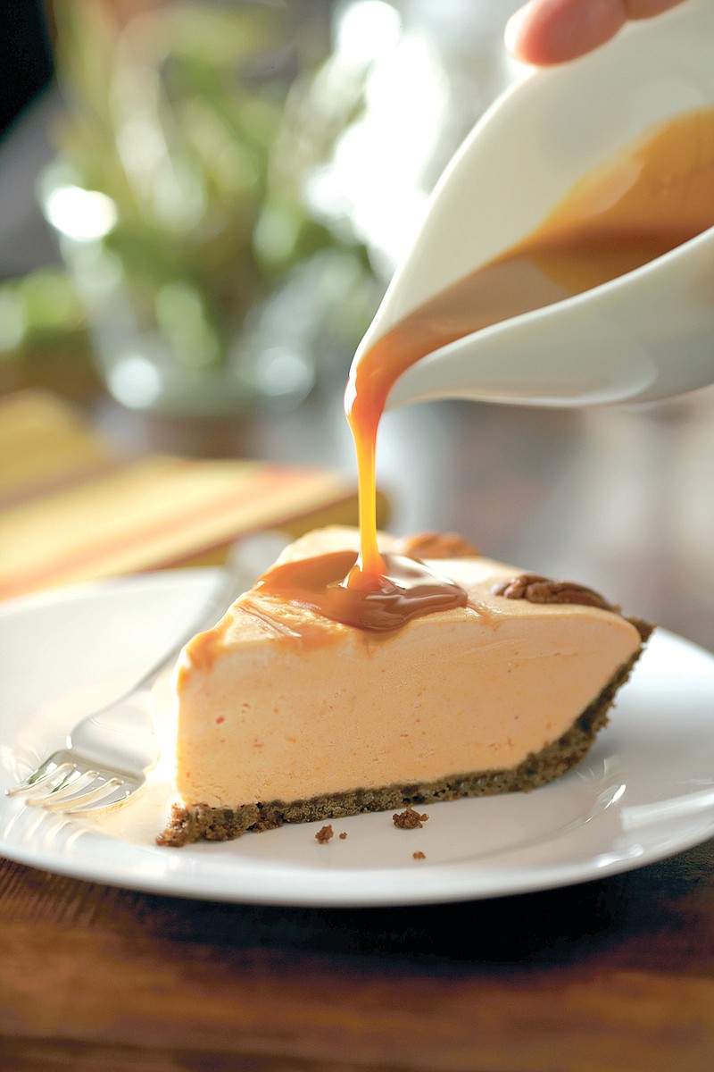 This Pumpkin-Caramel Ice Cream Pie provides a new twist on a timeless Thanksgiving tradition.