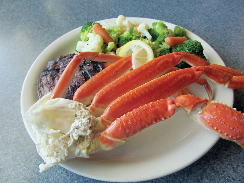 Snow crab is always available at KJ’s Family Restaurant in Judsonia. Hand-cut sirloin grilled to order rounds out the delicious meal.